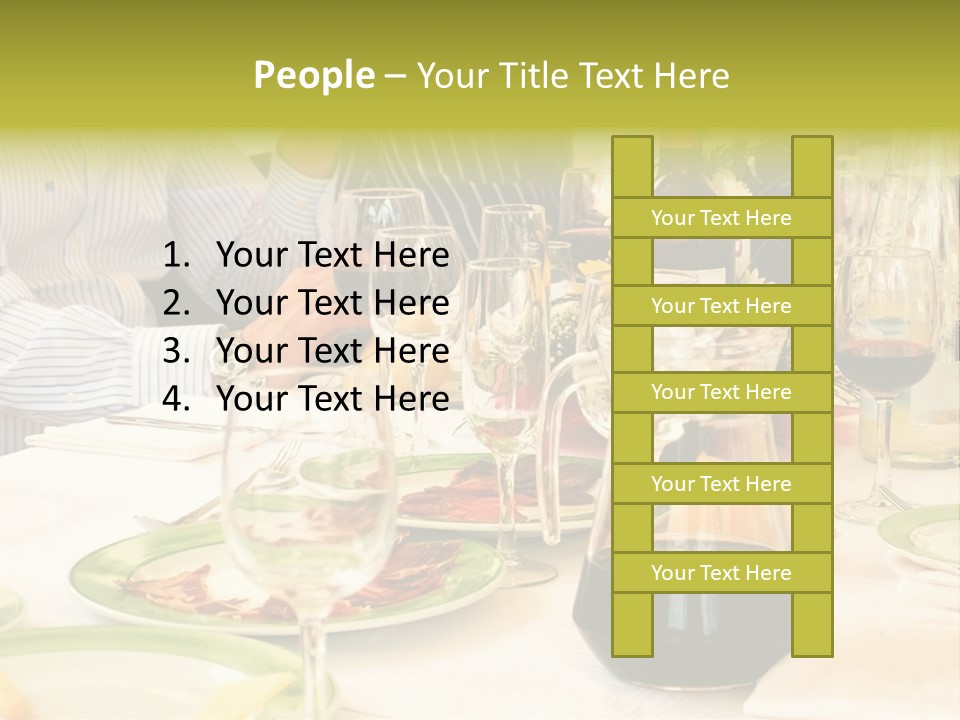 A Group Of People Sitting At A Table With Wine Glasses PowerPoint Template