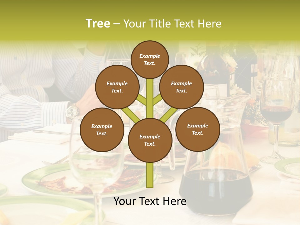 A Group Of People Sitting At A Table With Wine Glasses PowerPoint Template