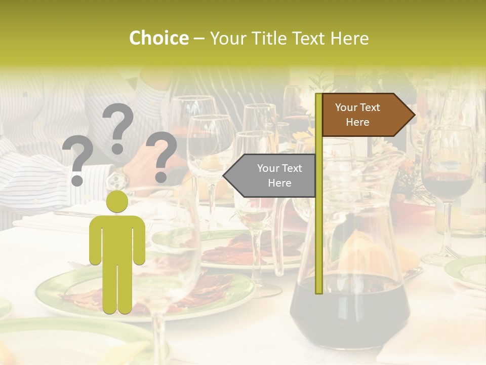 A Group Of People Sitting At A Table With Wine Glasses PowerPoint Template