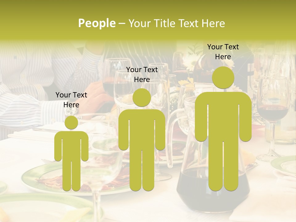 A Group Of People Sitting At A Table With Wine Glasses PowerPoint Template