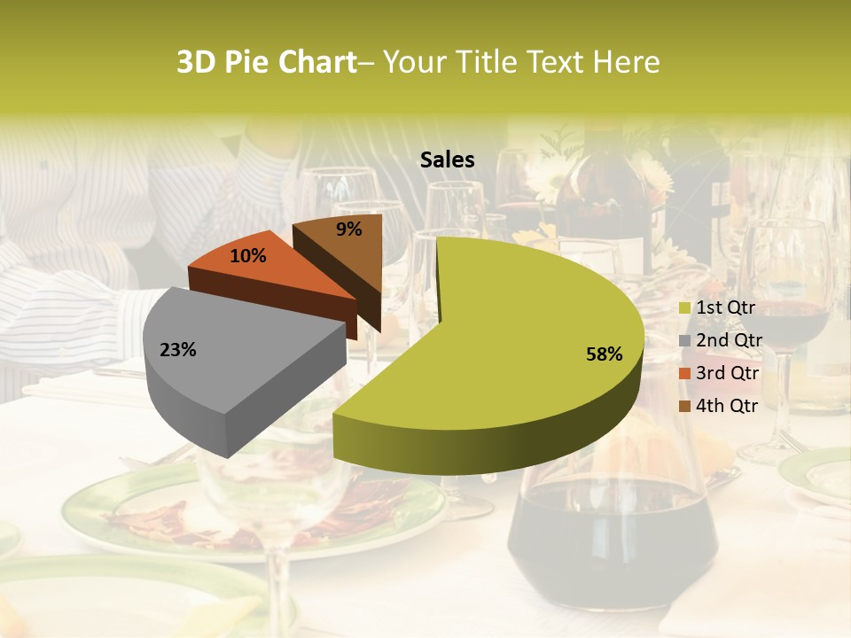A Group Of People Sitting At A Table With Wine Glasses PowerPoint Template
