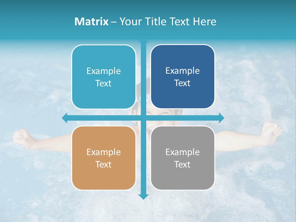 Horizontal Ornate Hairstyle PowerPoint Template