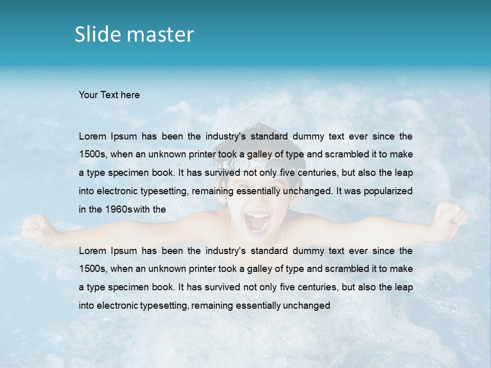 Horizontal Ornate Hairstyle PowerPoint Template