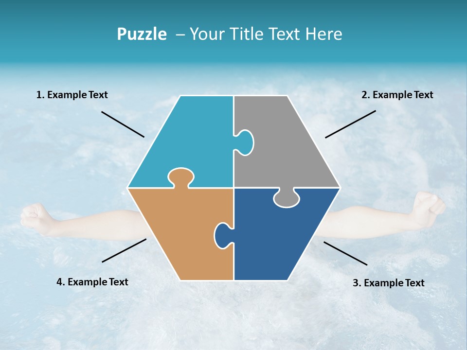 Horizontal Ornate Hairstyle PowerPoint Template