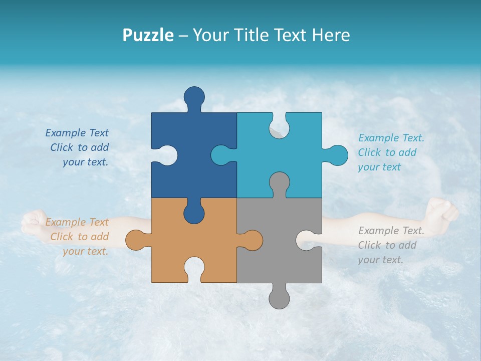 Horizontal Ornate Hairstyle PowerPoint Template