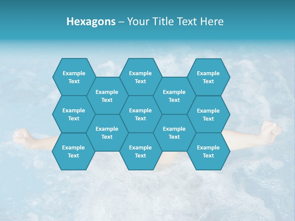 Horizontal Ornate Hairstyle PowerPoint Template