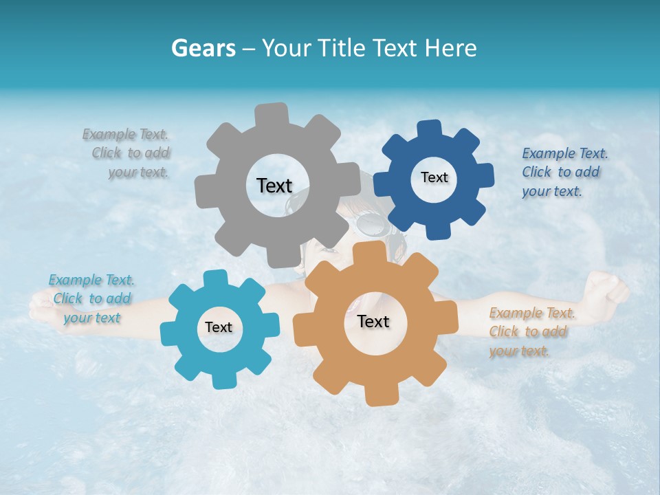 Horizontal Ornate Hairstyle PowerPoint Template