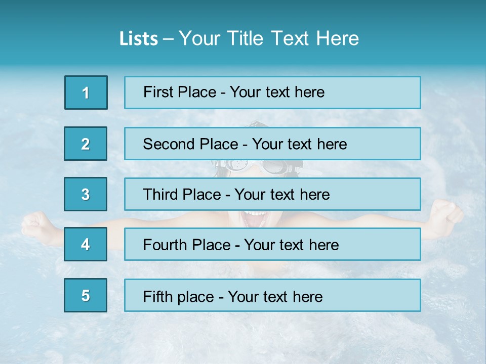 Horizontal Ornate Hairstyle PowerPoint Template