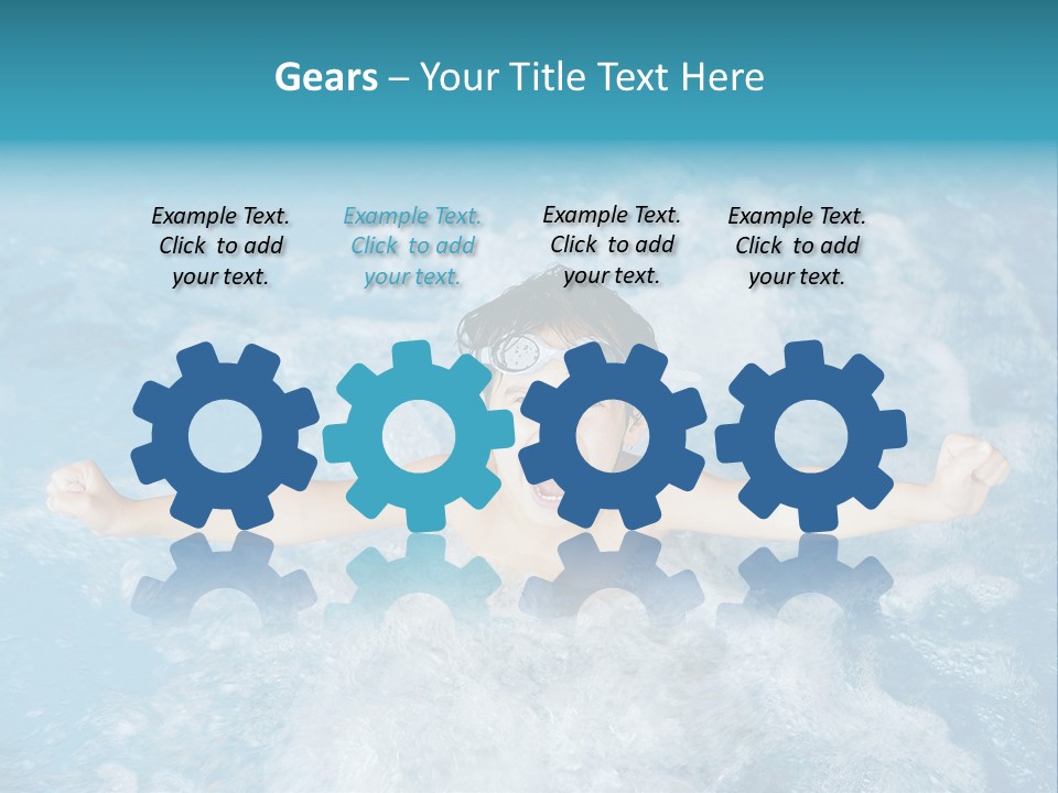 Horizontal Ornate Hairstyle PowerPoint Template