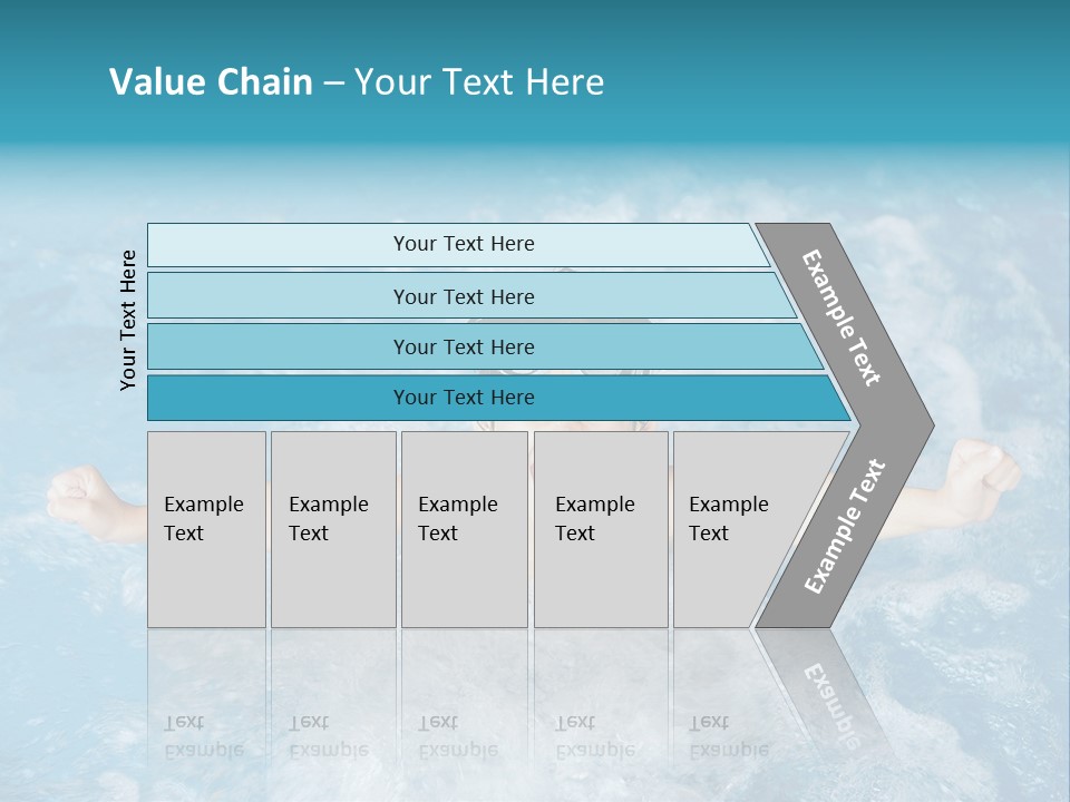 Horizontal Ornate Hairstyle PowerPoint Template