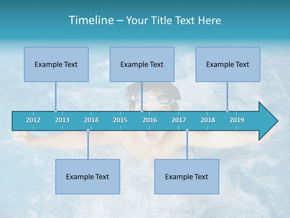 Horizontal Ornate Hairstyle PowerPoint Template