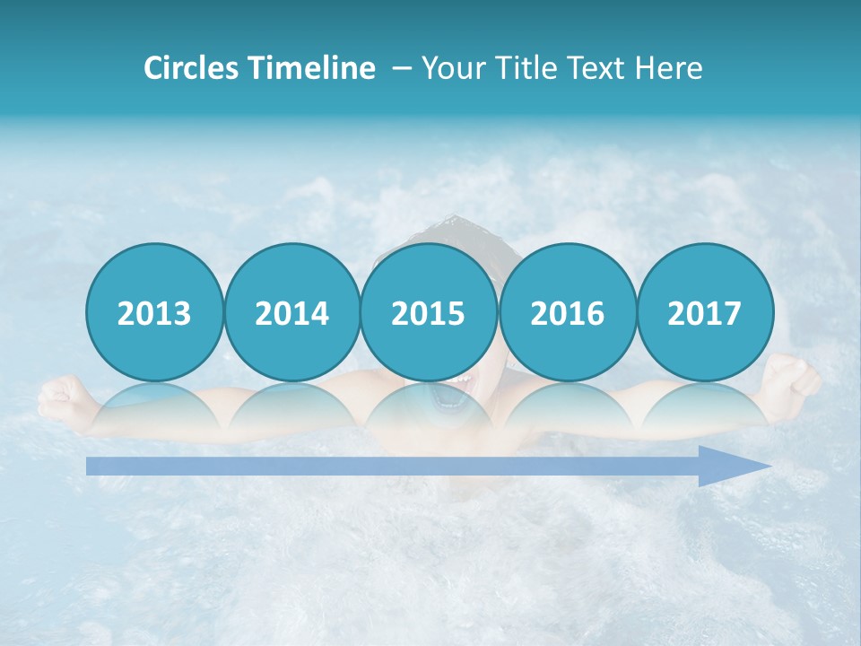 Horizontal Ornate Hairstyle PowerPoint Template