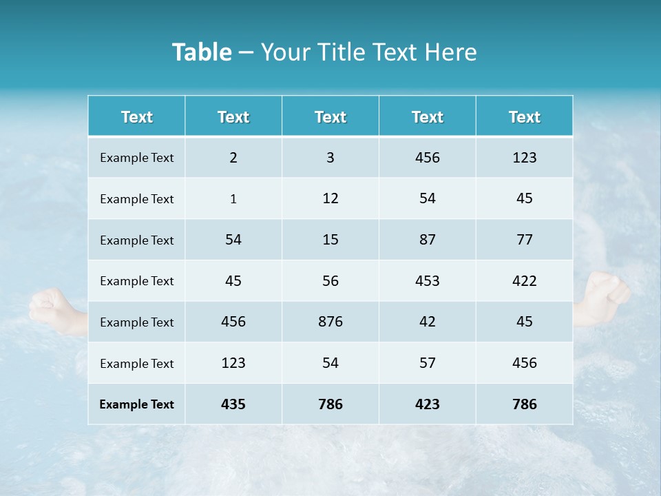 Horizontal Ornate Hairstyle PowerPoint Template