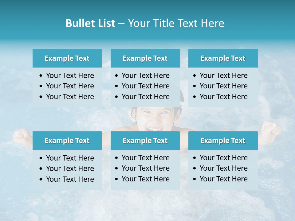 Horizontal Ornate Hairstyle PowerPoint Template