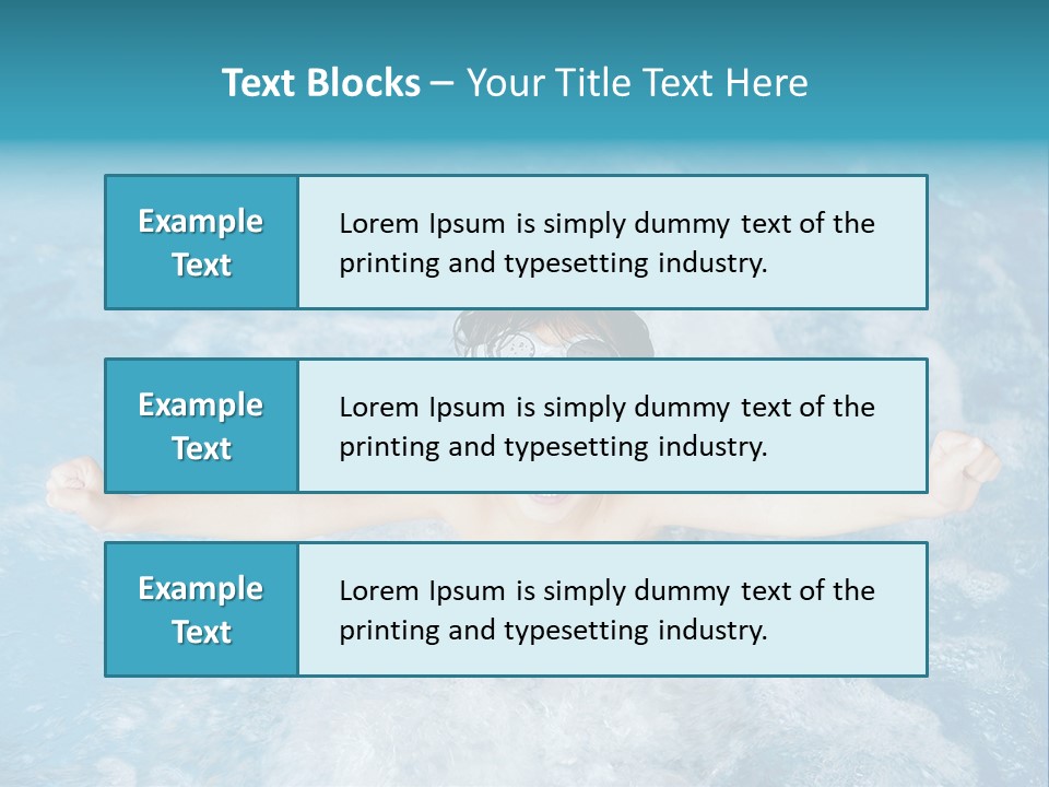 Horizontal Ornate Hairstyle PowerPoint Template