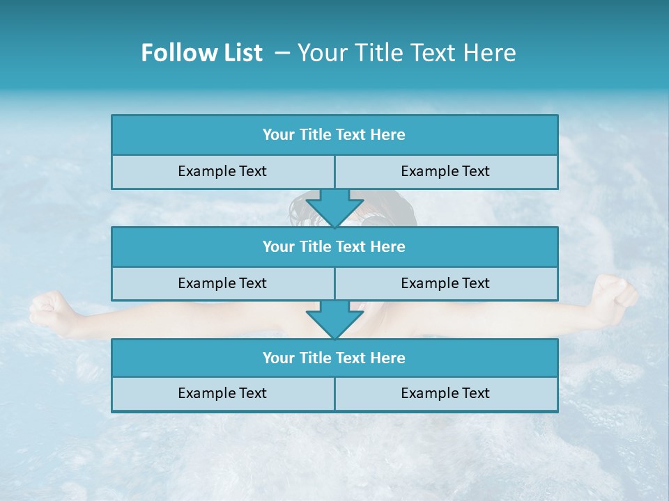 Horizontal Ornate Hairstyle PowerPoint Template