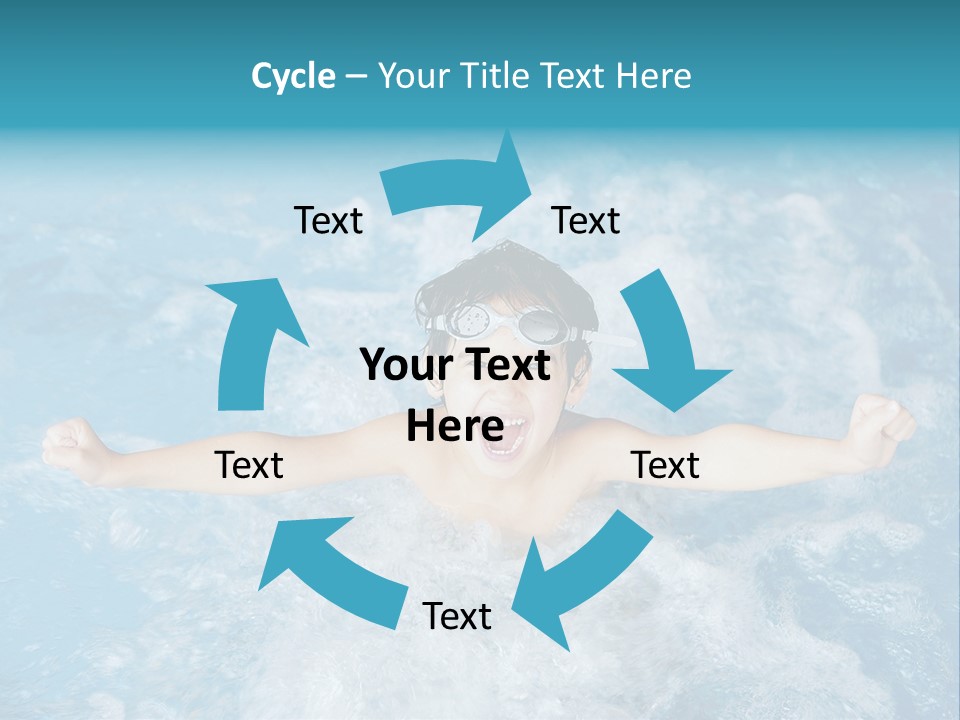 Horizontal Ornate Hairstyle PowerPoint Template