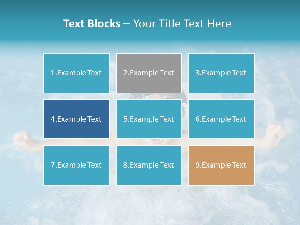 Horizontal Ornate Hairstyle PowerPoint Template