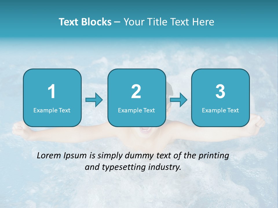 Horizontal Ornate Hairstyle PowerPoint Template