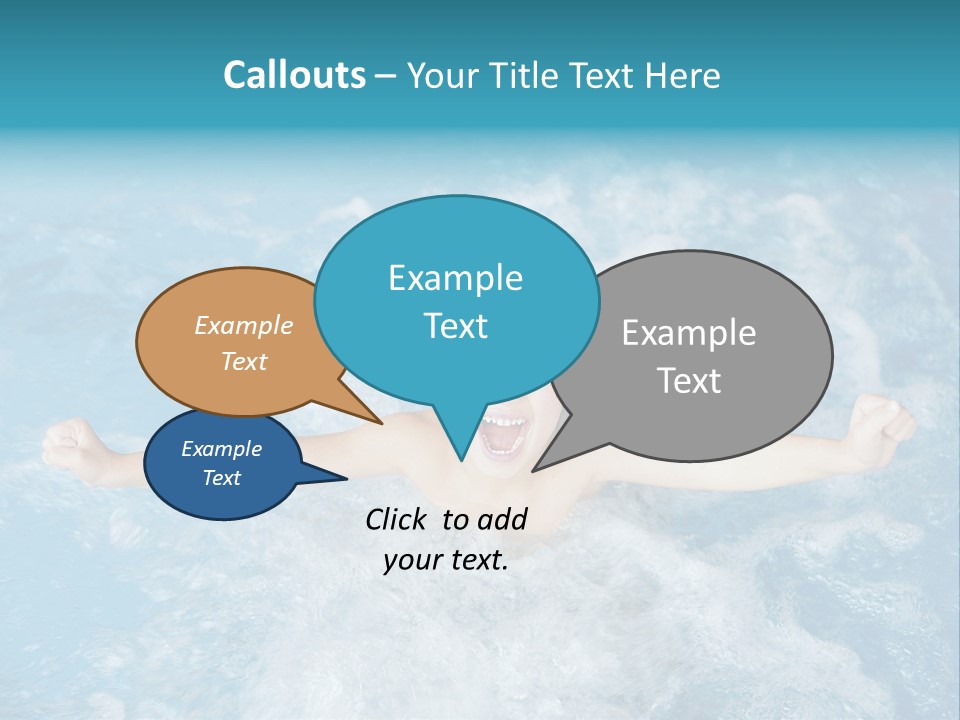 Horizontal Ornate Hairstyle PowerPoint Template