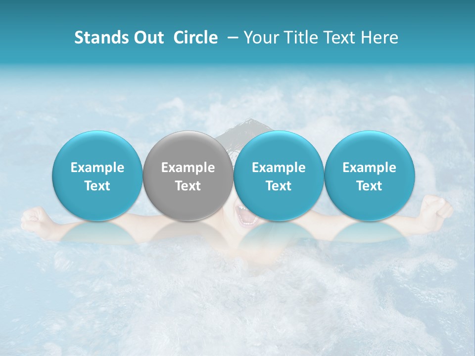 Horizontal Ornate Hairstyle PowerPoint Template