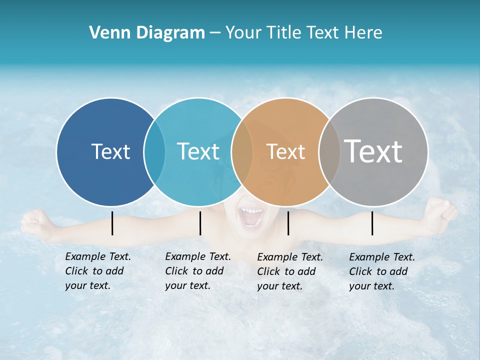 Horizontal Ornate Hairstyle PowerPoint Template