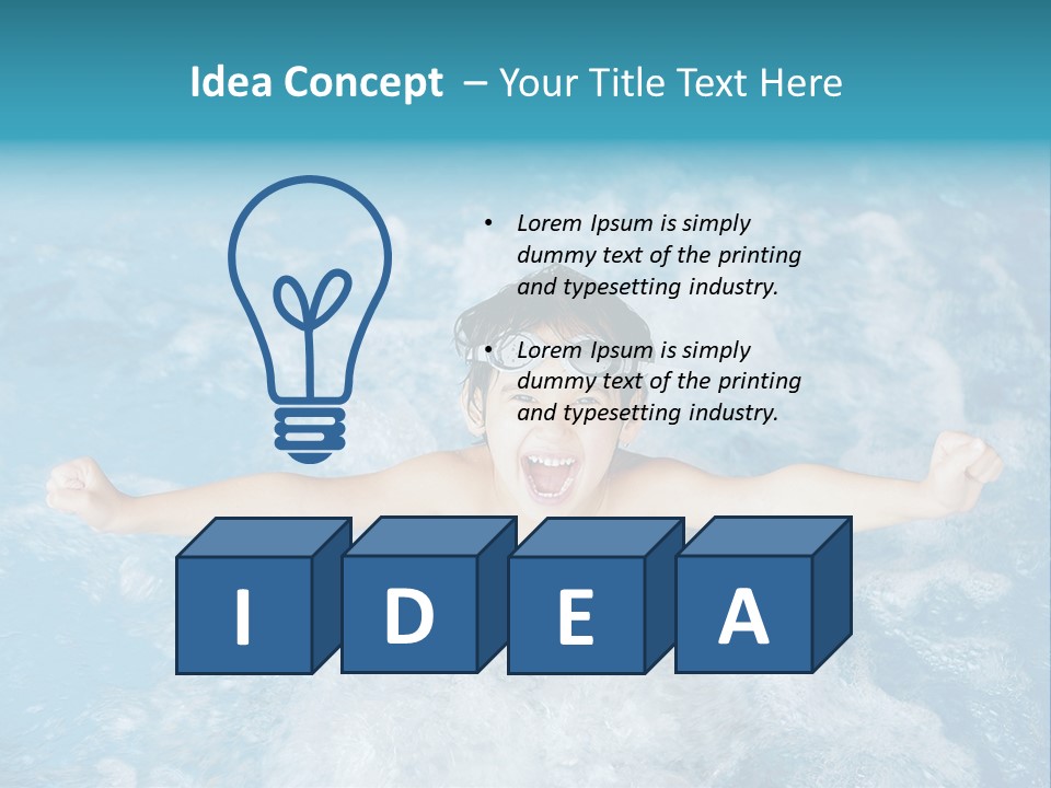 Horizontal Ornate Hairstyle PowerPoint Template