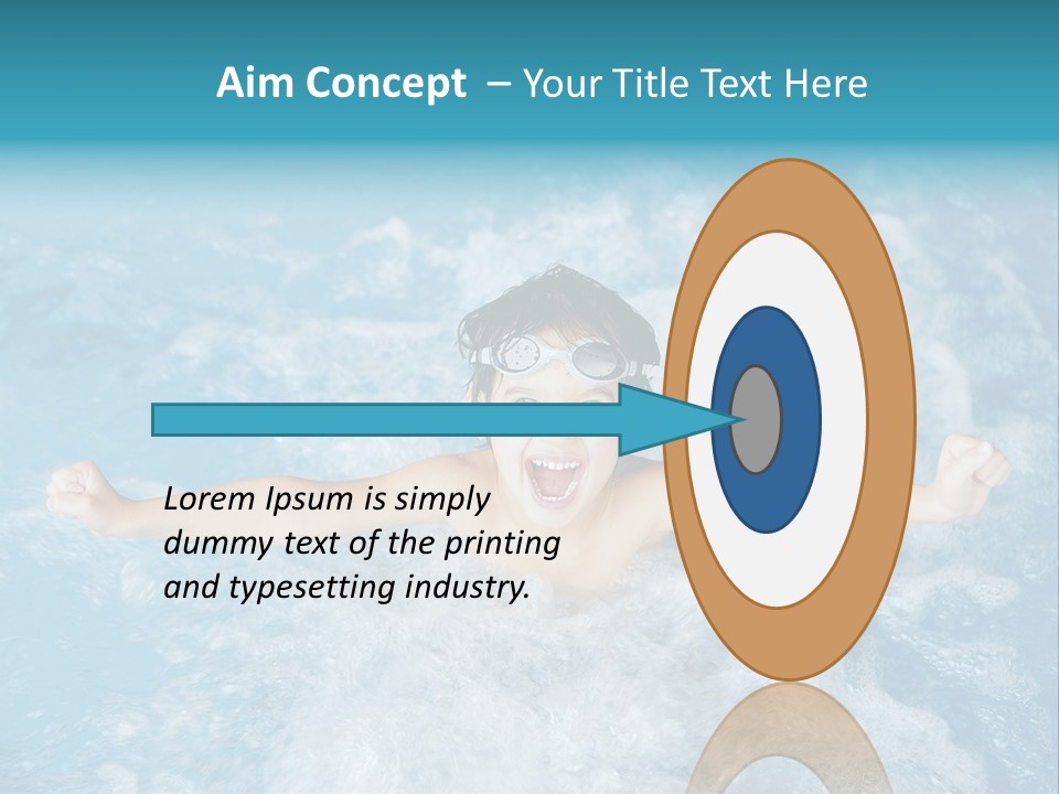 Horizontal Ornate Hairstyle PowerPoint Template