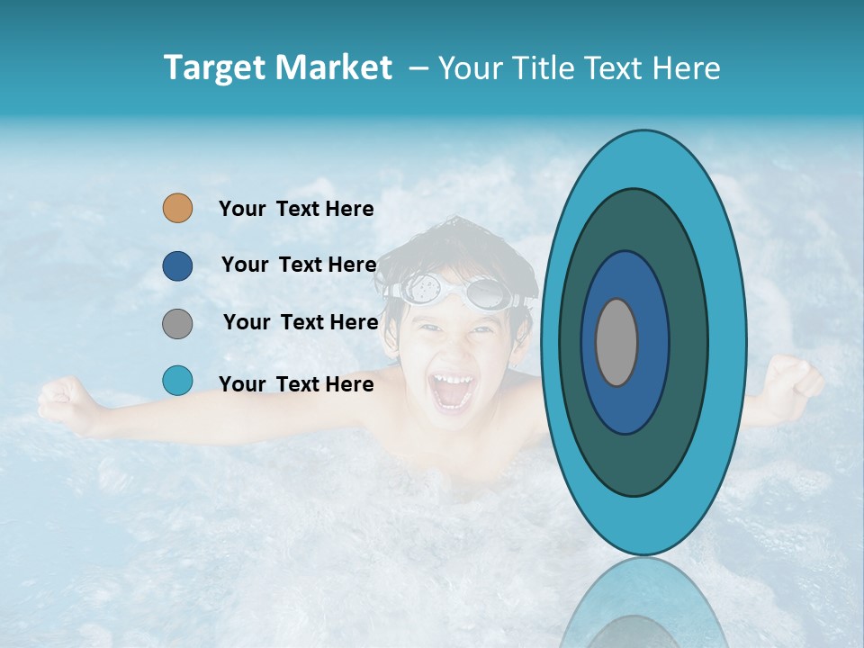 Horizontal Ornate Hairstyle PowerPoint Template