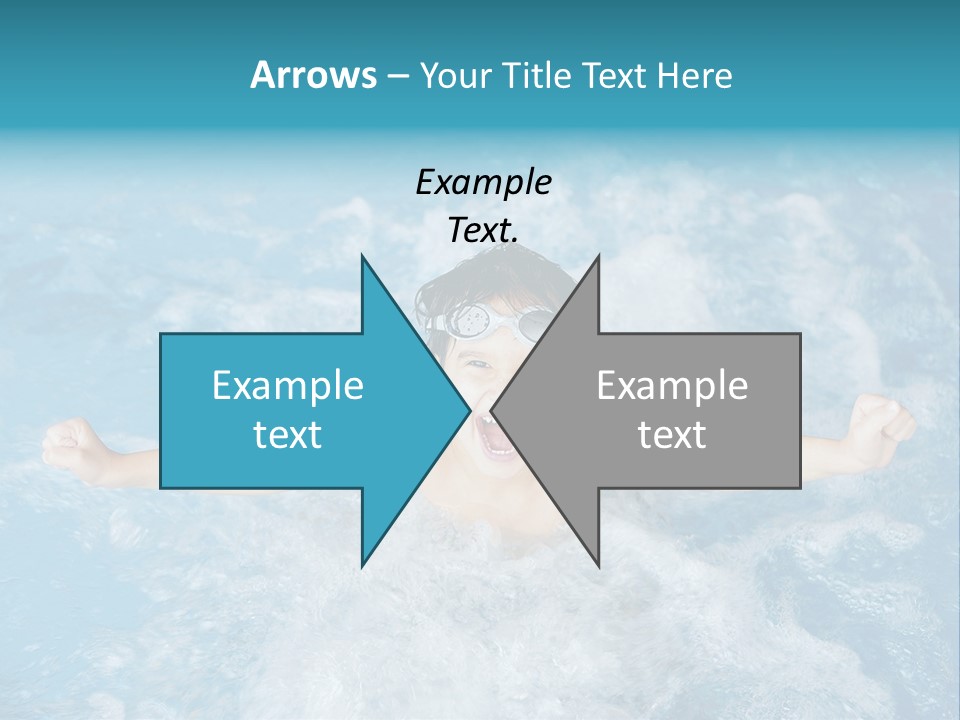 Horizontal Ornate Hairstyle PowerPoint Template