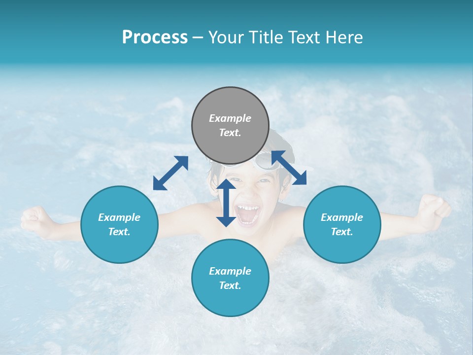 Horizontal Ornate Hairstyle PowerPoint Template