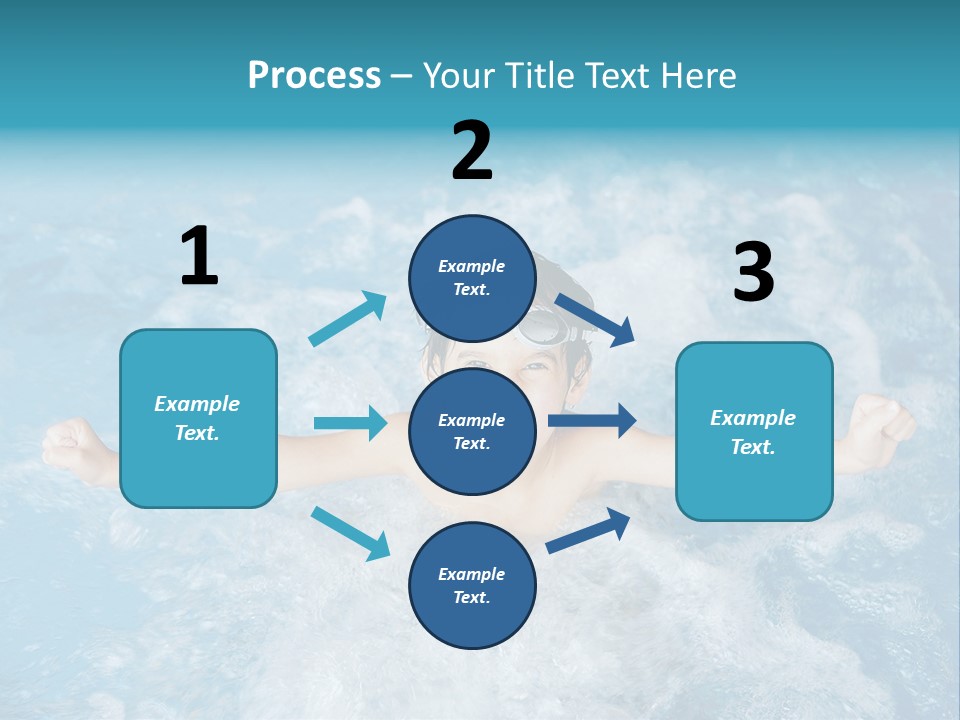 Horizontal Ornate Hairstyle PowerPoint Template