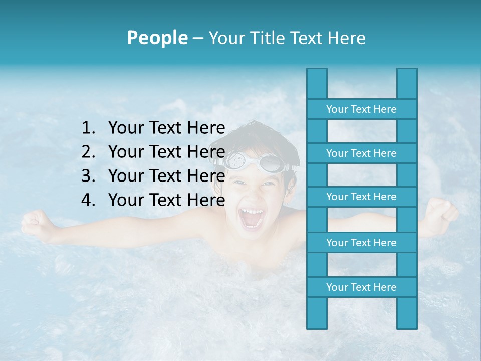 Horizontal Ornate Hairstyle PowerPoint Template