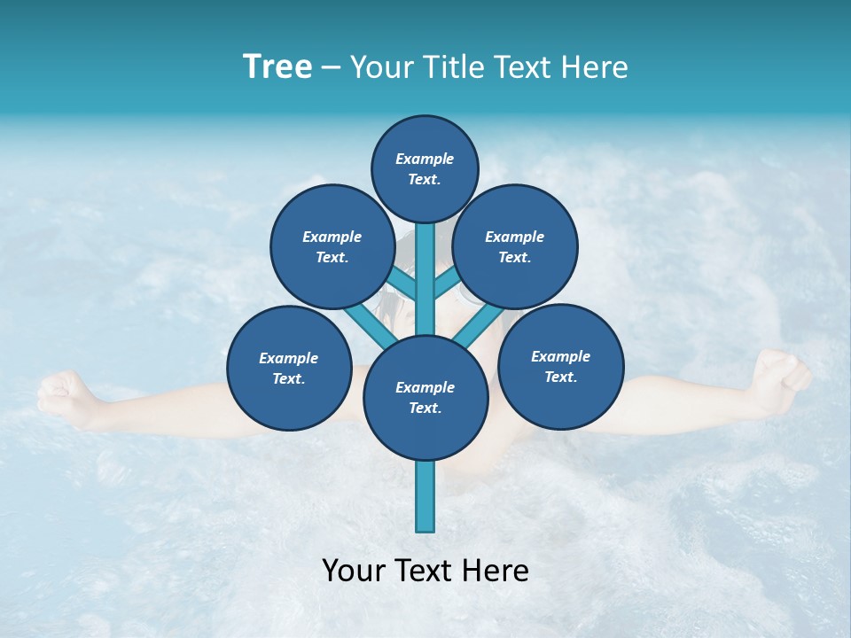 Horizontal Ornate Hairstyle PowerPoint Template