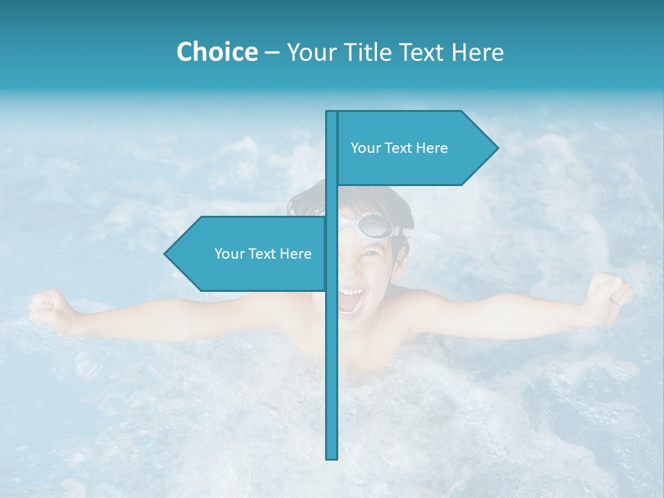 Horizontal Ornate Hairstyle PowerPoint Template