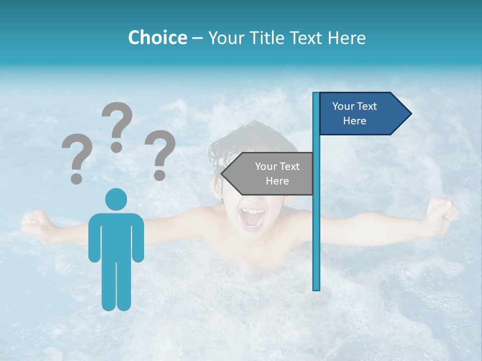 Horizontal Ornate Hairstyle PowerPoint Template