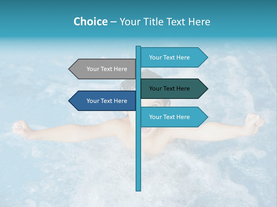 Horizontal Ornate Hairstyle PowerPoint Template