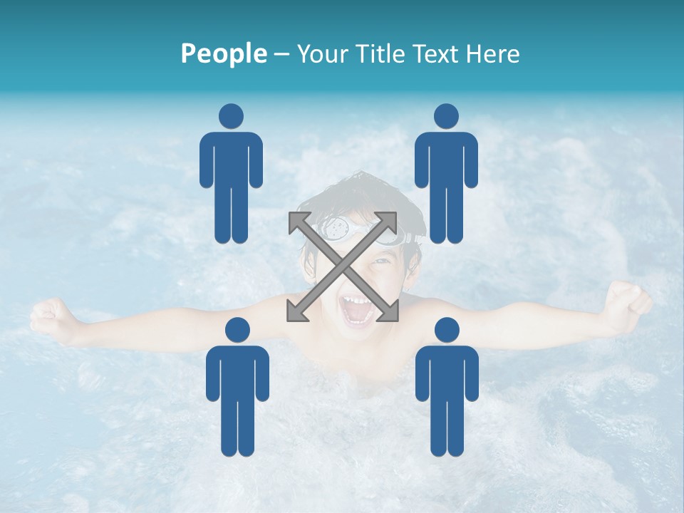 Horizontal Ornate Hairstyle PowerPoint Template