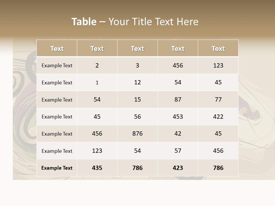 Horizontal Ornate Hairstyle PowerPoint Template