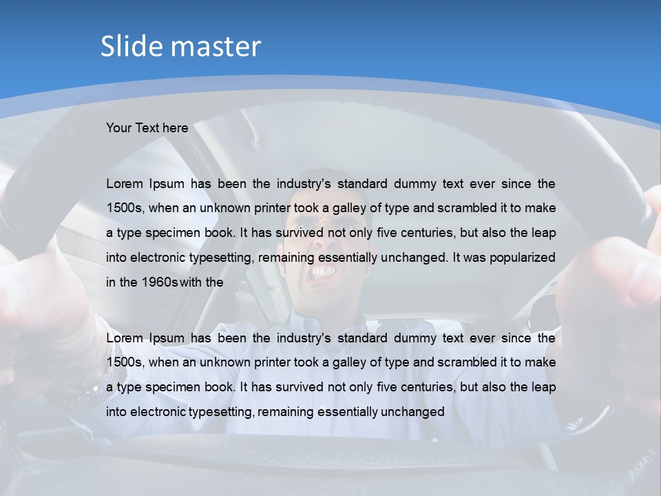Gripping Driver Fury PowerPoint Template