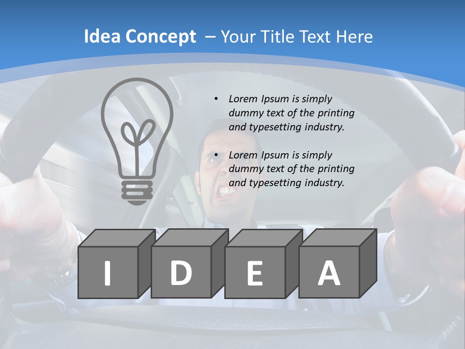 Gripping Driver Fury PowerPoint Template