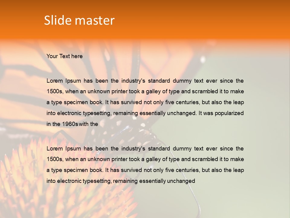 Garden Nature Closeup PowerPoint Template