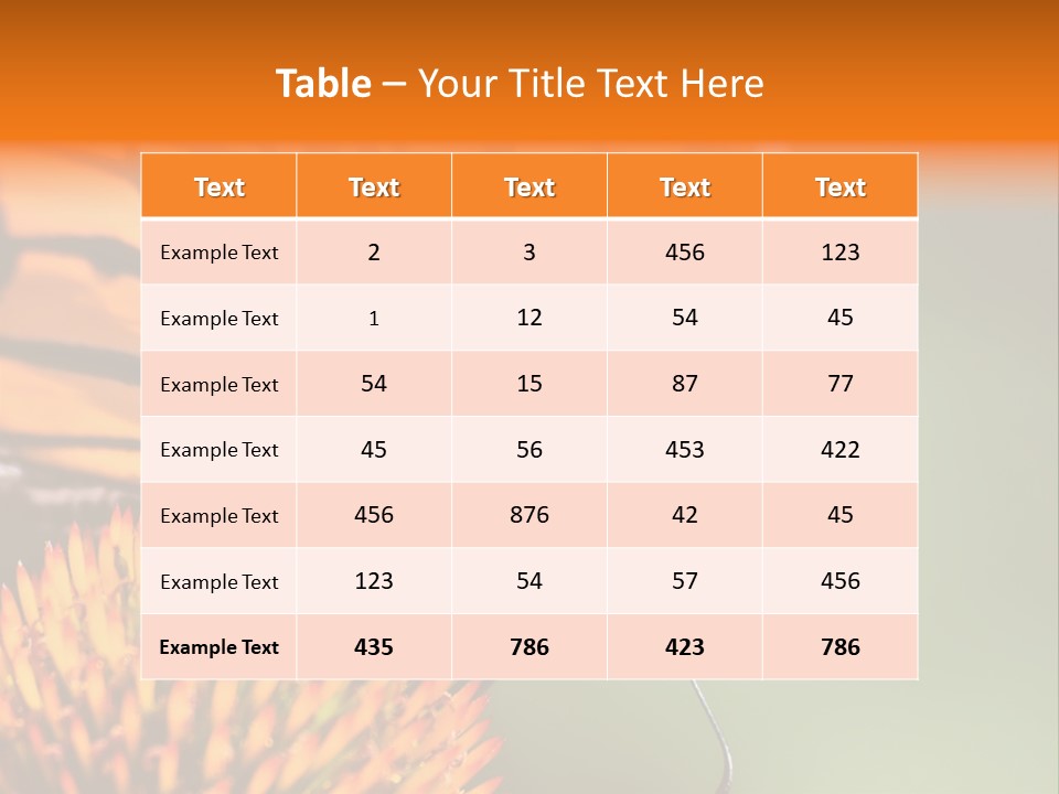 Garden Nature Closeup PowerPoint Template