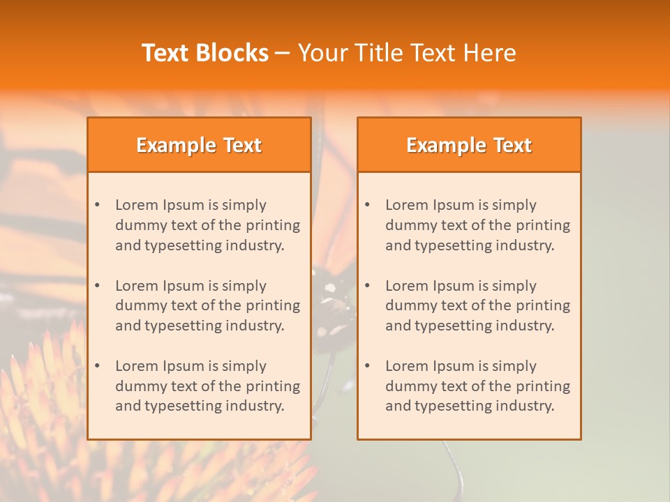 Garden Nature Closeup PowerPoint Template