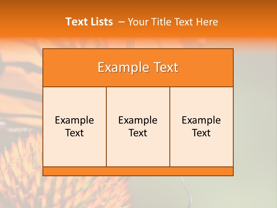 Garden Nature Closeup PowerPoint Template