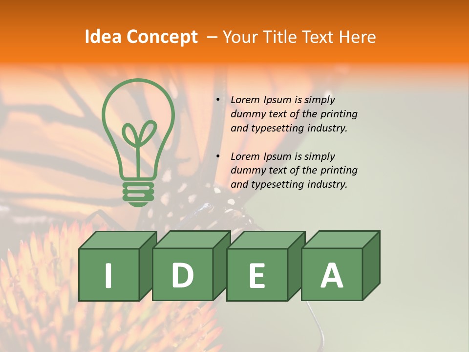 Garden Nature Closeup PowerPoint Template