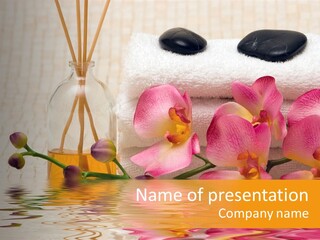 A Spa Powerpoint Presentation Is Shown PowerPoint Template