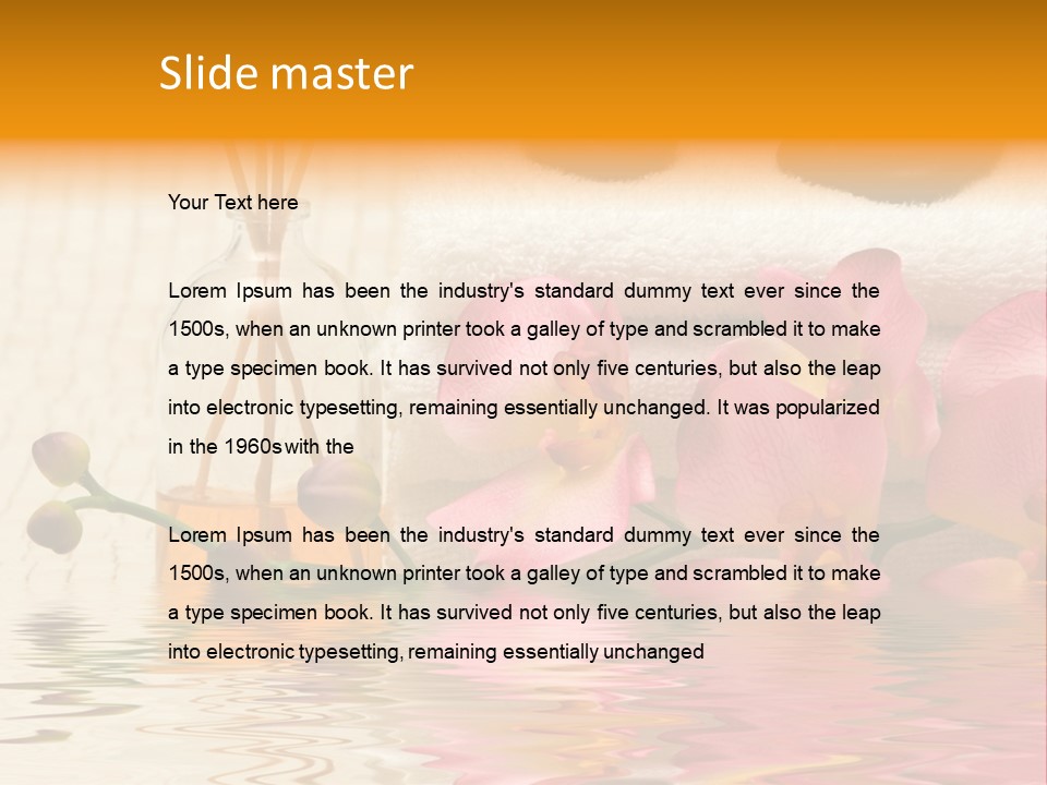 A Spa Powerpoint Presentation Is Shown PowerPoint Template