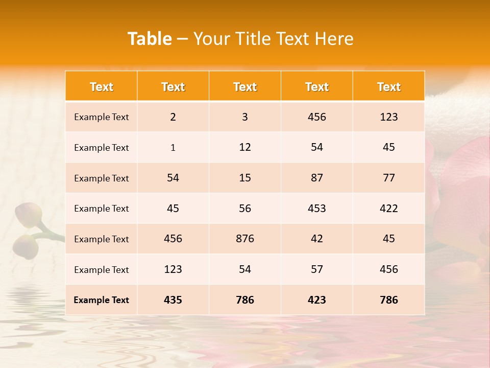 A Spa Powerpoint Presentation Is Shown PowerPoint Template