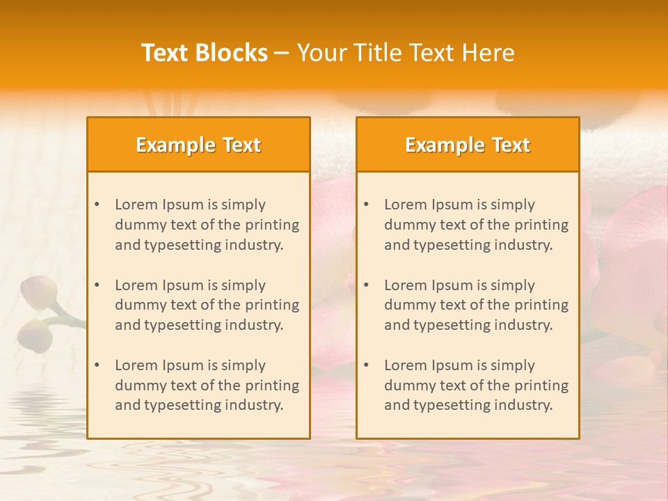 A Spa Powerpoint Presentation Is Shown PowerPoint Template